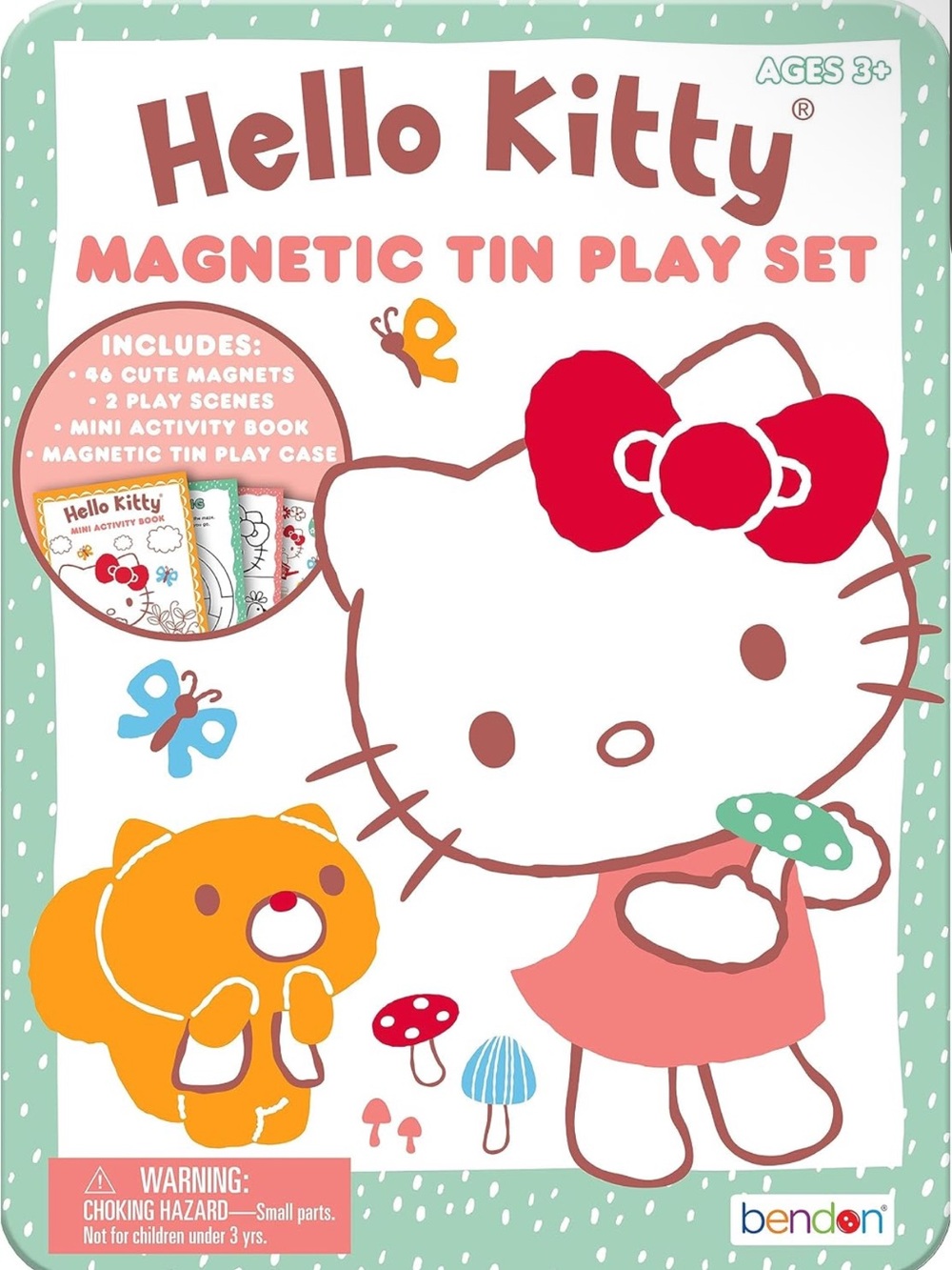 Hello Kitty Magnetic Tin Play Set